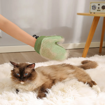 Glove for easy pet hair removal